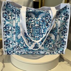 Blue and White  Dolce& Gabbana Tote Bag